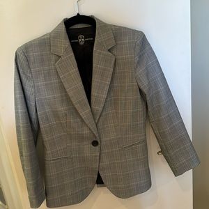 Hipchik Couture Gray Plaid Blazer size 6